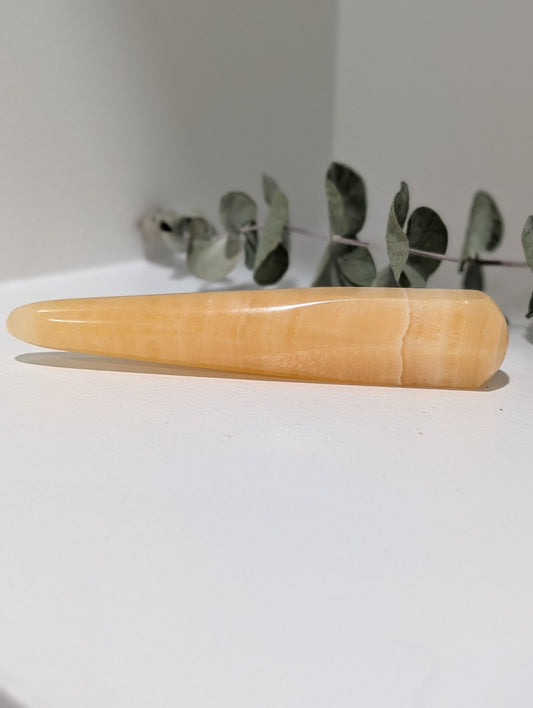 Orange Calcite Wand