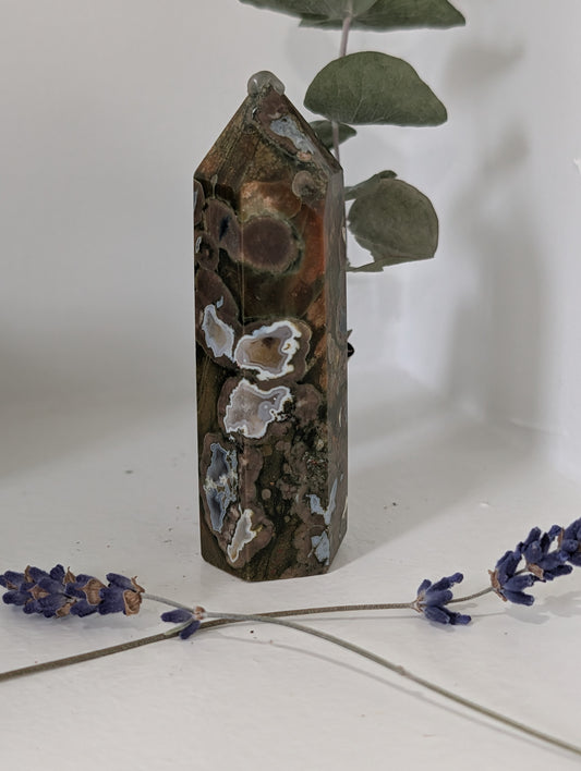 Rainforest Jasper (Rhyolite) Tower