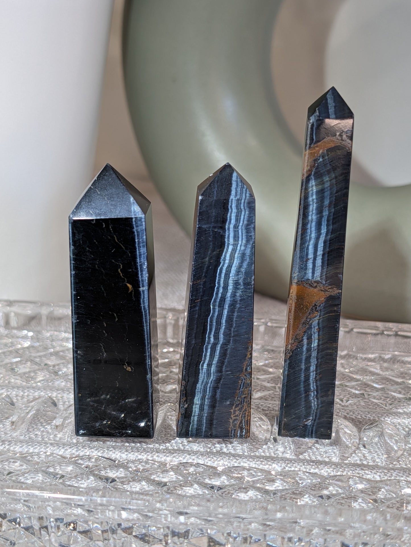Blue Tiger's Eye Tower