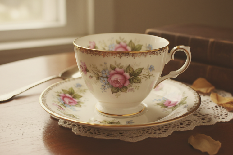 Thrifted Teacups and Glassware
