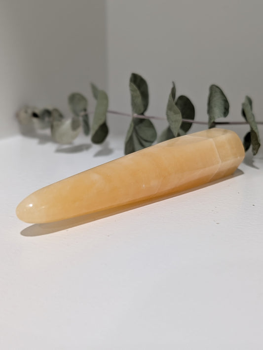 Orange Calcite Wand
