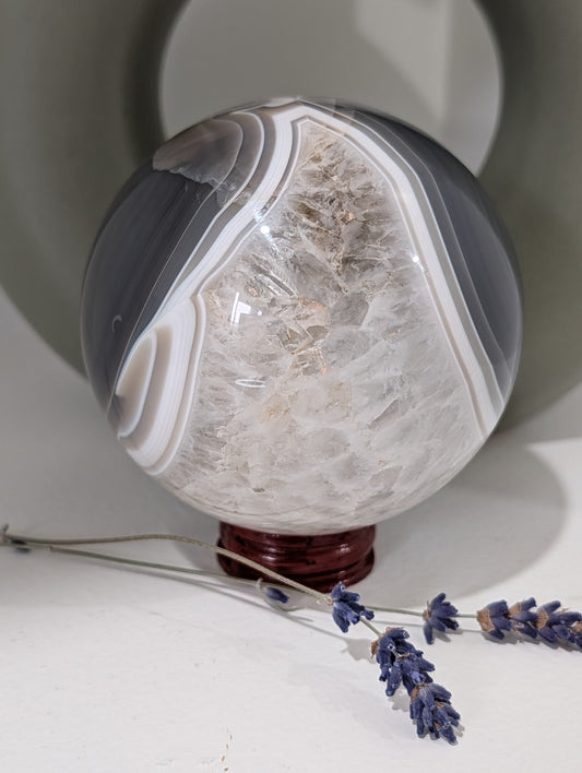 Banded Agate Sphere - 836g