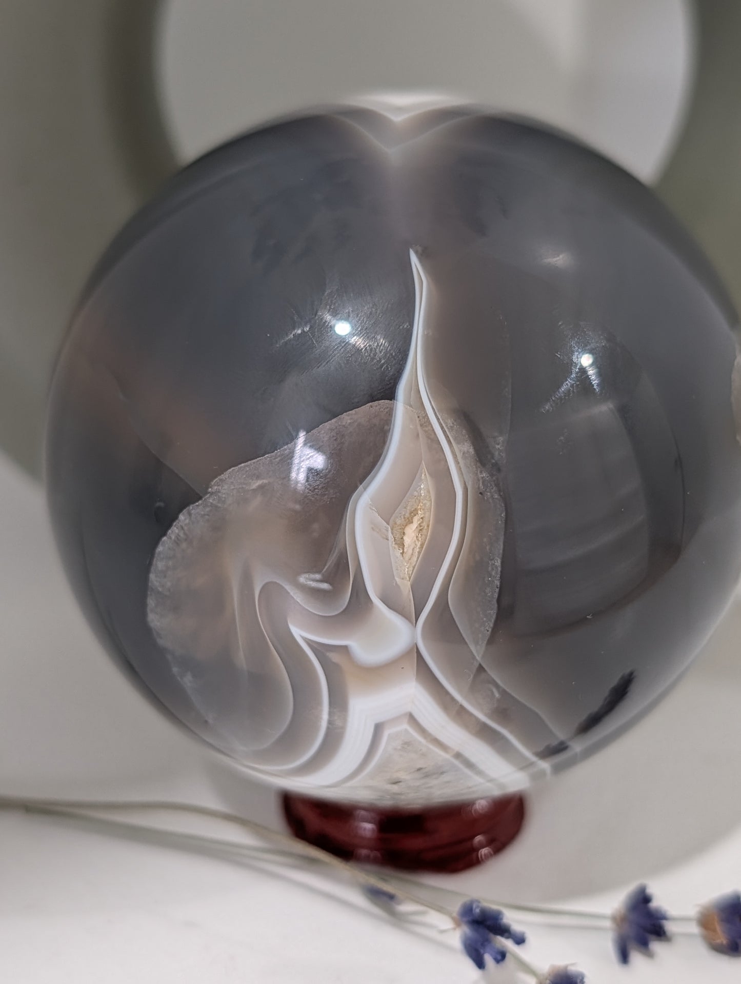 Banded Agate Sphere - 836g
