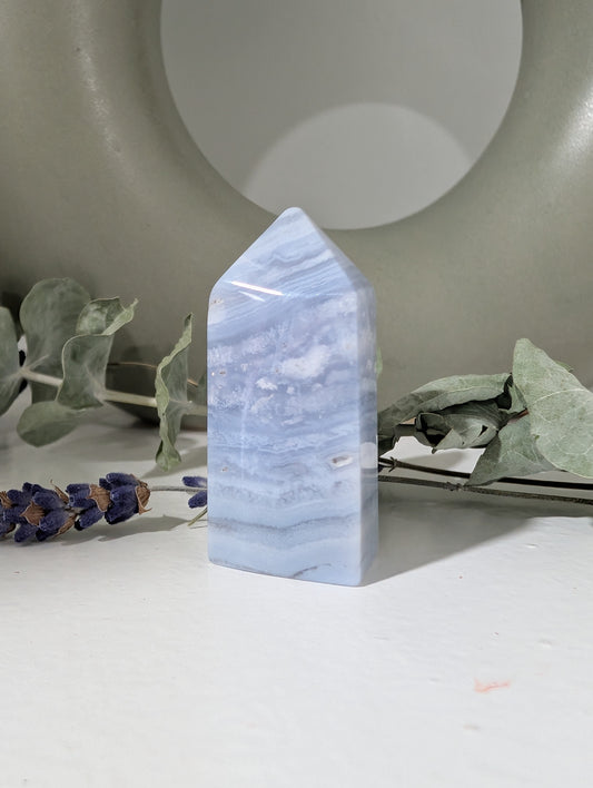 Blue Lace Agate Tower - Small