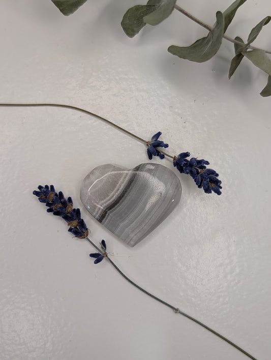 Black Calcite Heart - 14g