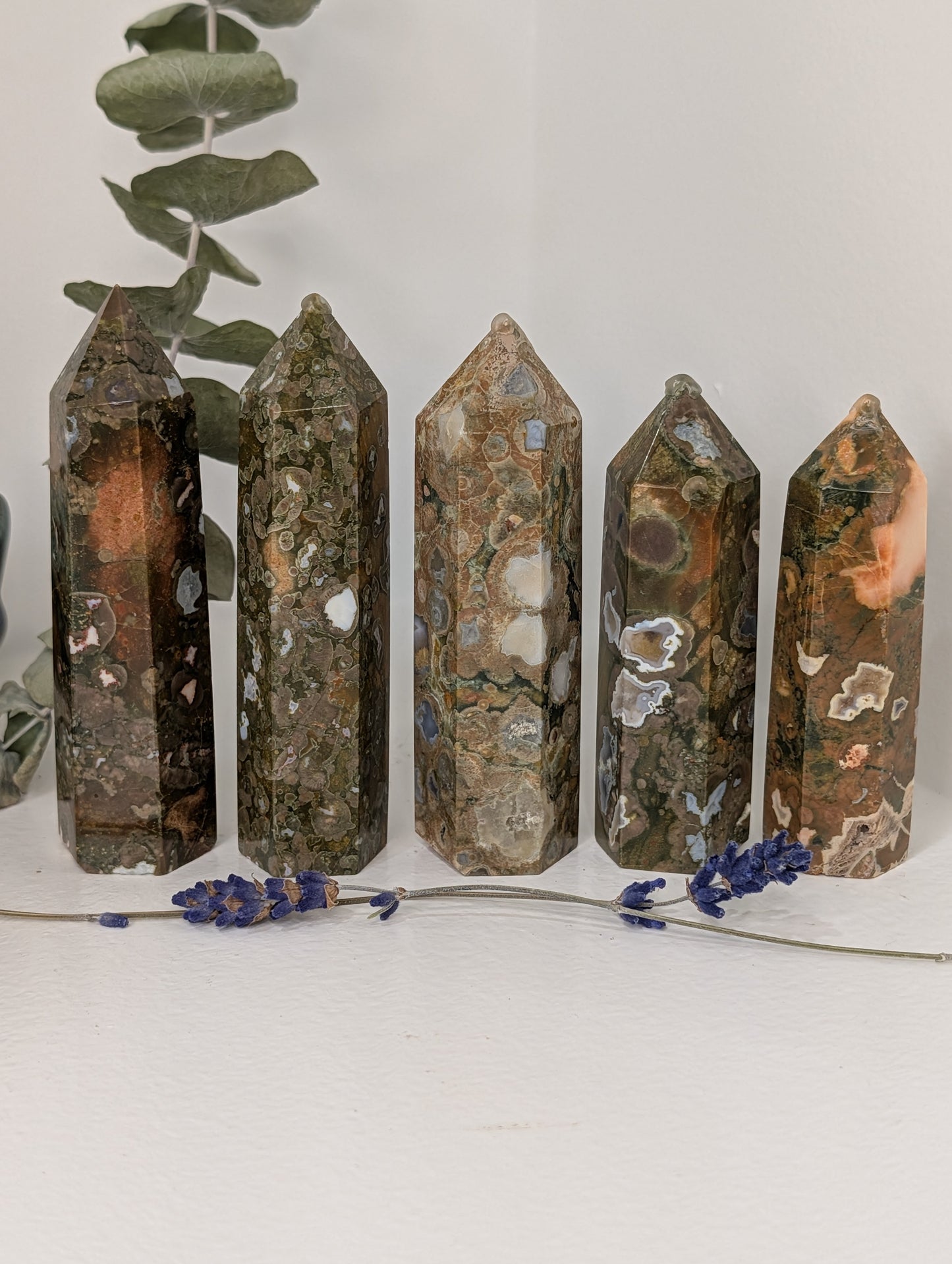 Rainforest Jasper (Rhyolite) Tower