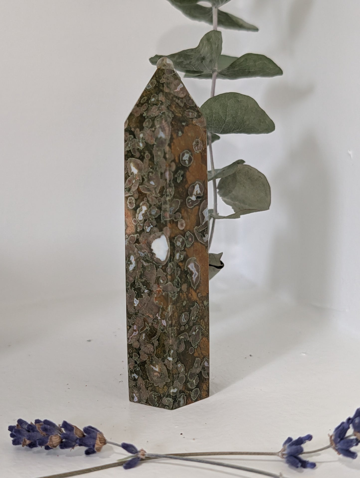 Rainforest Jasper (Rhyolite) Tower