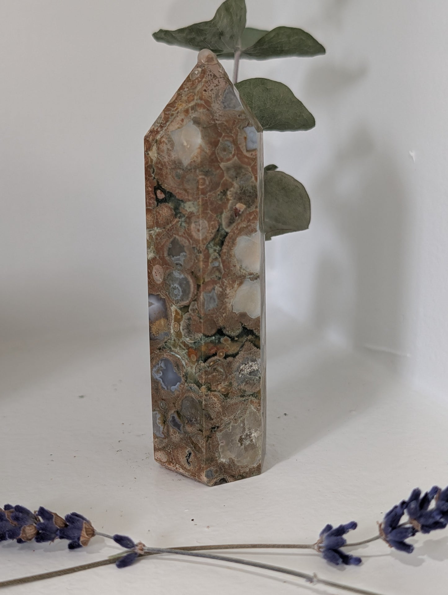 Rainforest Jasper (Rhyolite) Tower