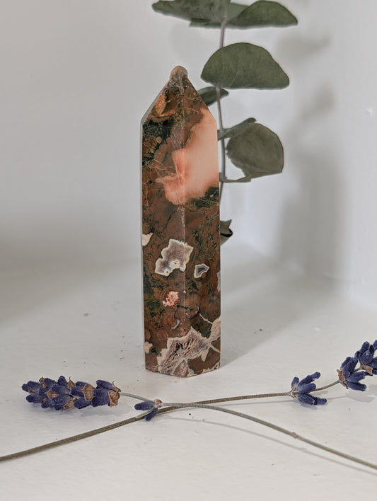 Rainforest Jasper (Rhyolite) Tower