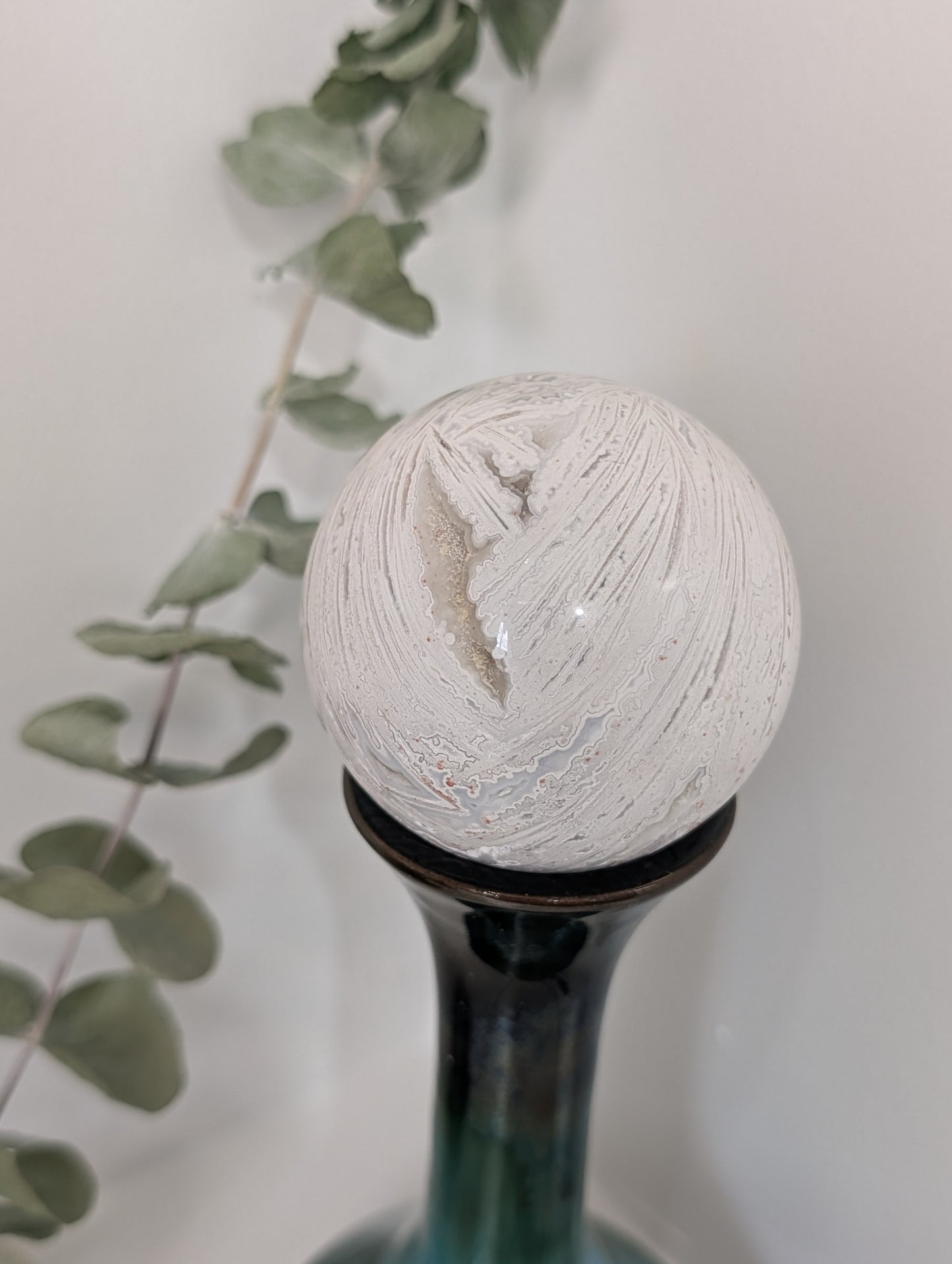 White Mexican Lace Sphere