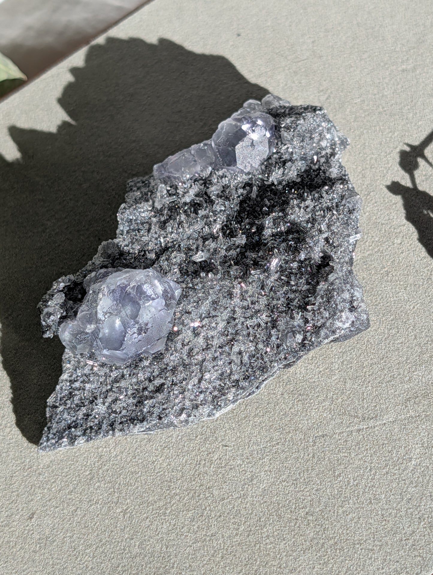 Zeolite with Fluorite Specimen | Pale Blue Cubes