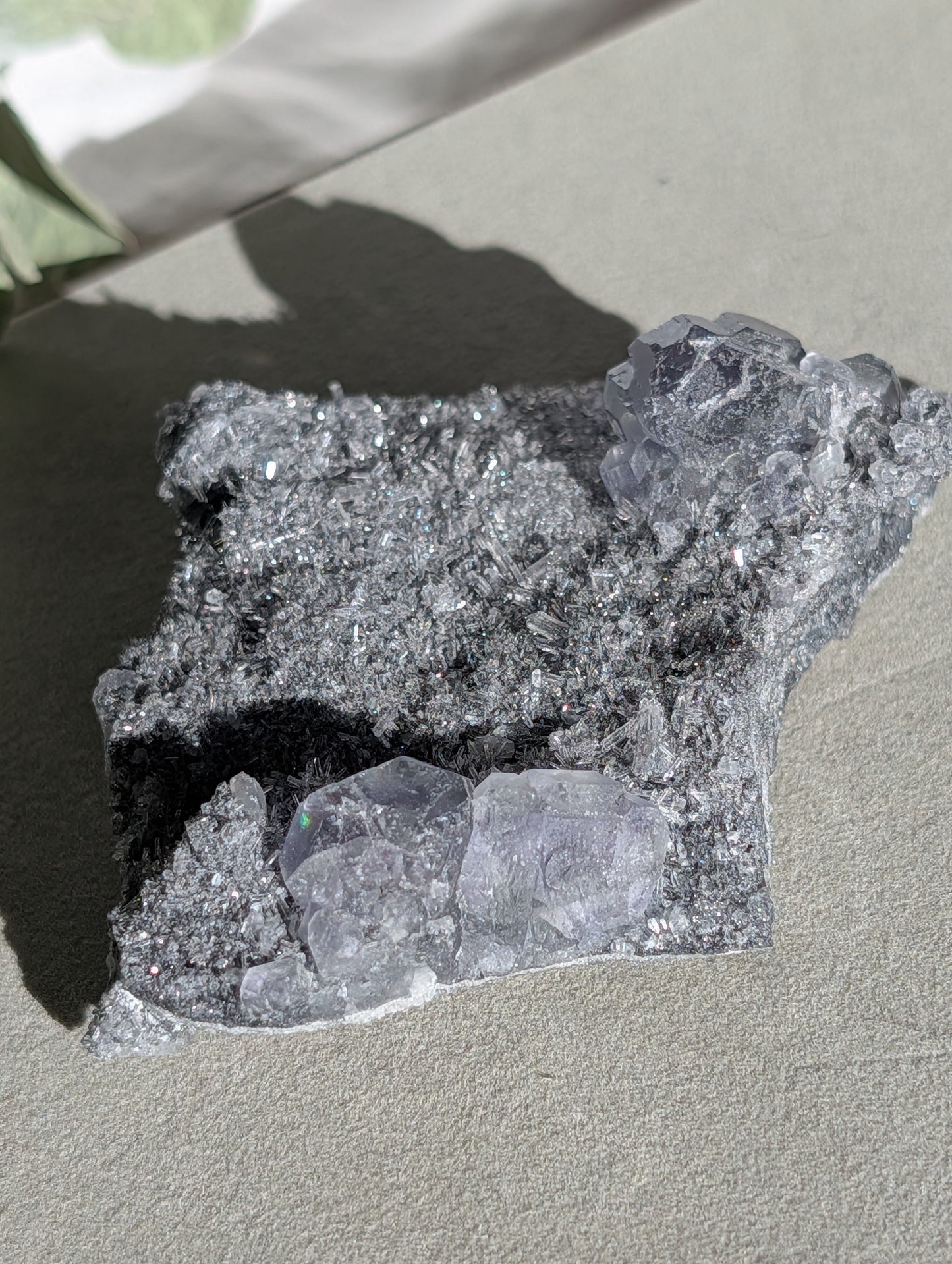 Zeolite with Fluorite Specimen | Pale Blue Cubes