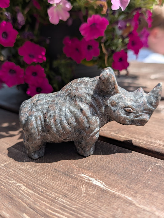 Yooperlite Rhino Carving