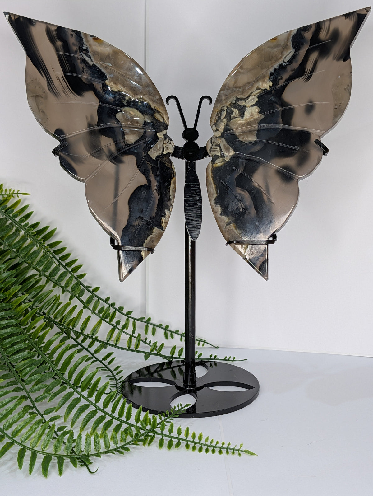 Statement Volcano Agate Butterfly Wings