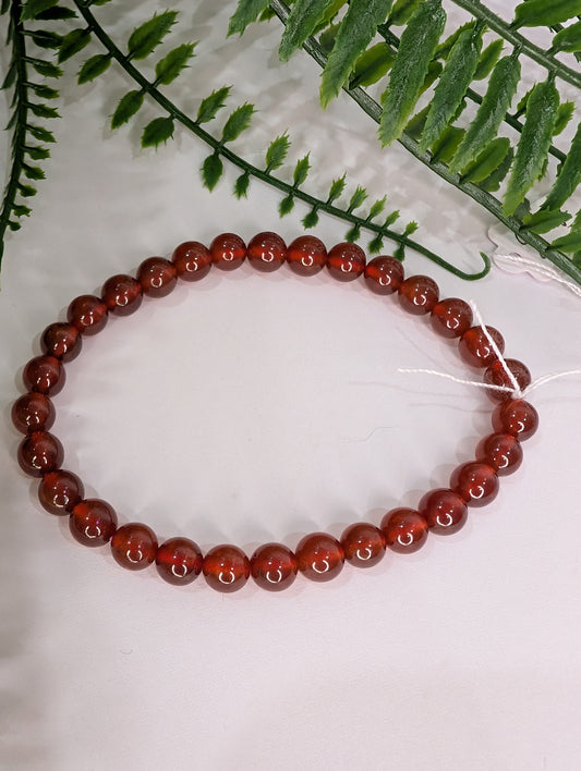 Orange Garnet Bracelet / 6mm